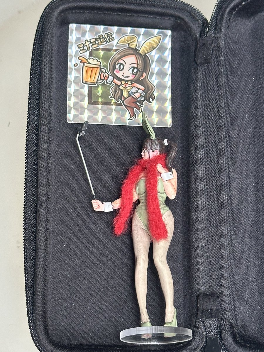 昨日はナツさんとスケビフェスに。拙作の自撮りする東雲さんも並べて 