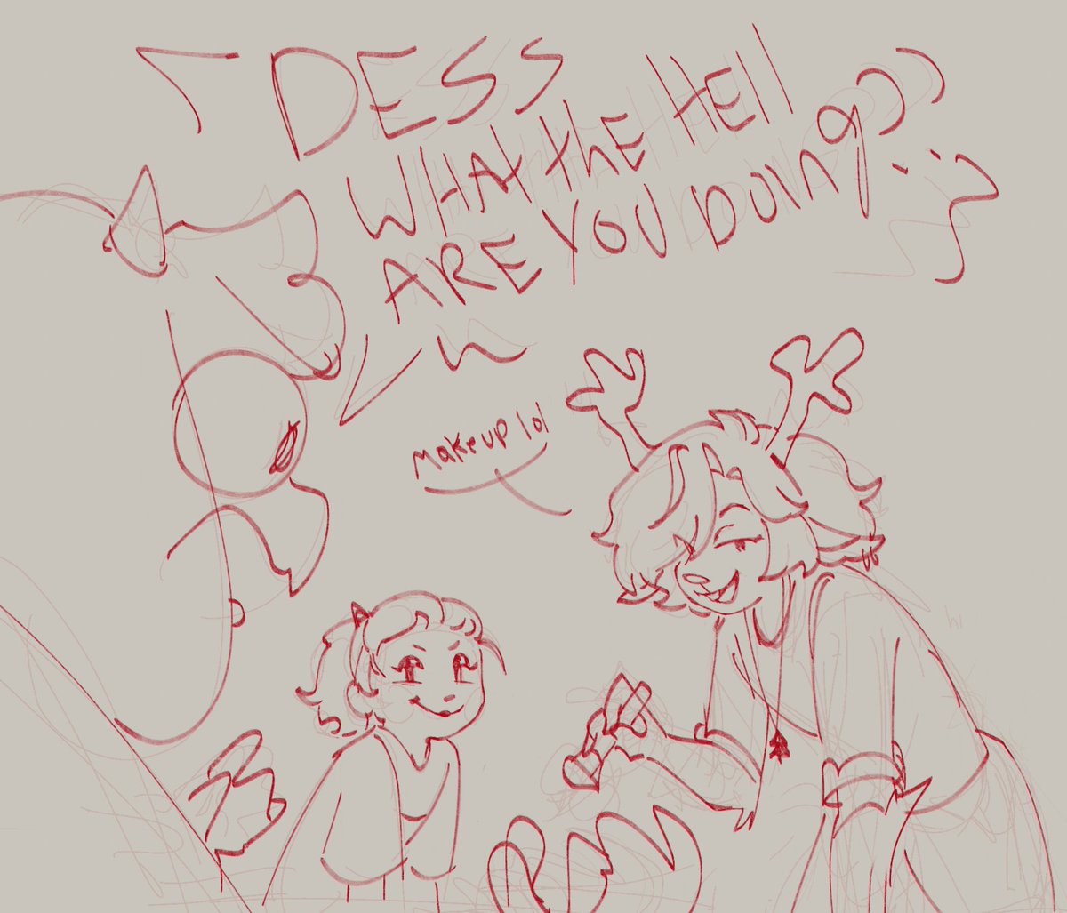mangosandwichs's tweet photo. some childhood shenanigans featuring dess #deltarune https://t.co/MIl6rfwi51
