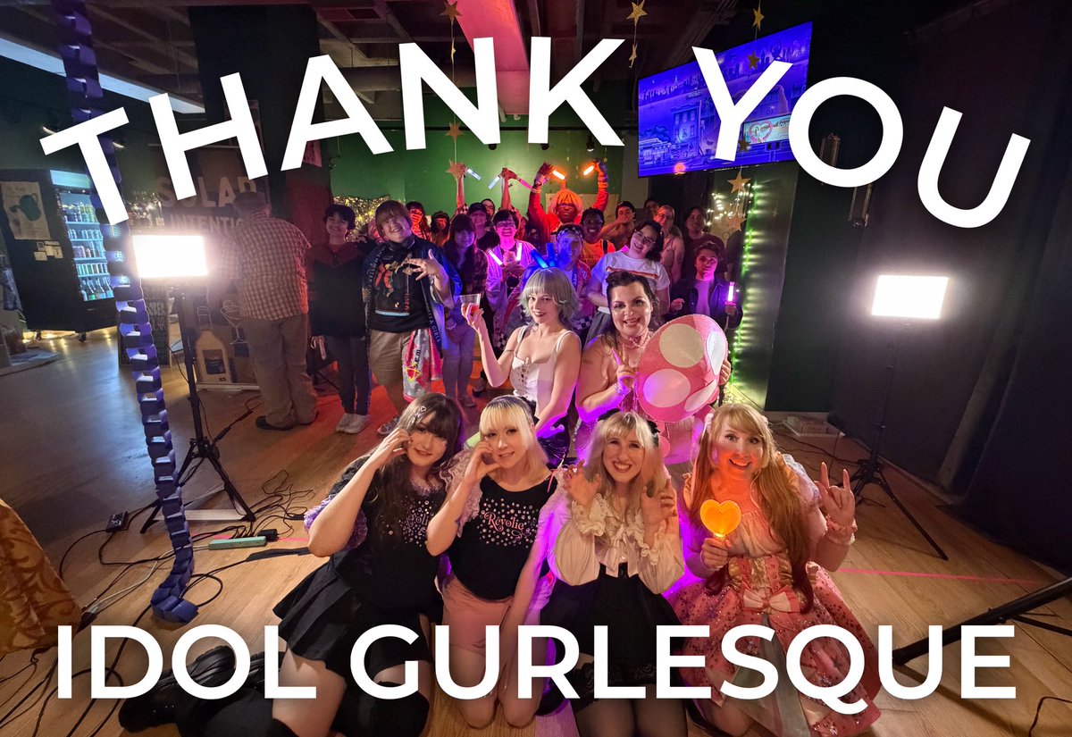 eclecticcolle's tweet photo. THANK YOU IDOL GURLESQUE!  🌈 ✨ 
What an amazing event! It would not have been possibly without all of you! Thank you to our amazing performers 💜💙💚💖 (in order) 
@revolieofficial 
@JenniBon_ 
@char__azn 
@roseychuu 
WEEBWITCHED 

You guys prove to us time and time again that idols are wanted here, and we will continue to do our best to keep going! 🥹

See you next time !! 🥳