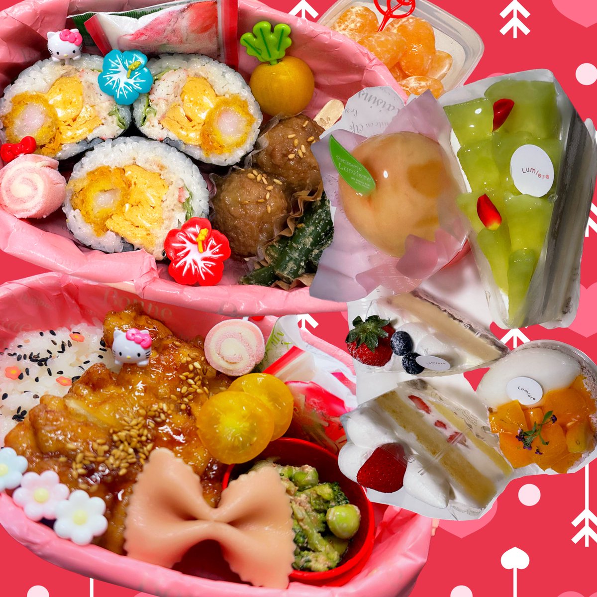 ur34lu7's tweet photo. 娘からのケーキ🍰💖💖
こんなに沢山ありがとう🥹
#jk弁当 #女子高生弁当 #高校生弁当 #お弁当 #obento #サラダ巻き #チキンタツタ https://t.co/uWhdP7hF6z