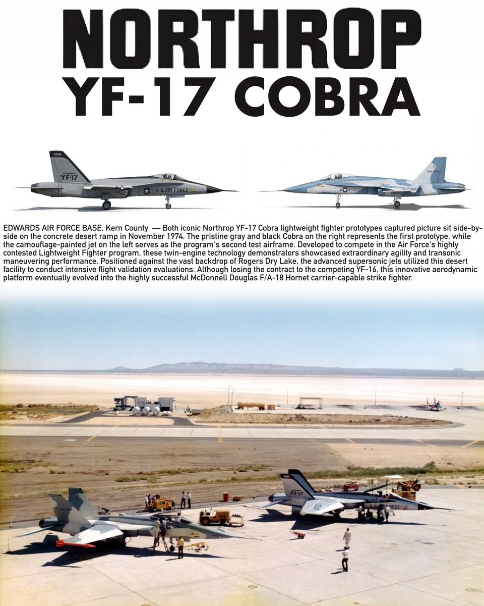 RyukyuanRipper's tweet photo. #SortieSunday #TwoForOne I had to completely create from scratch the YF-17 as none of my production models aren't like it one bit. This absolute pain in my fuckin ass models to do. It took 12 hours for me to construct these and apply hand-made fuselage, wings, both vertical and horizontal stabilizers, logos, liveries, etc. There were two YF-17 Cobra prototypes that flew 288 test flights, totaling 345 hours. It attained a top speed of Mach 1.95, a peak load factor of an impressive 9.4 G's and a maximum altitude of over 50,000 ft.
Later, McDonnell Douglas joins Northrop and came up what is familiar to Americans as the Hornet. Later in 1995, Boeing builds the larger more advanced F/A-18E & F Super Hornet.
This is one of the few prototypes that looks nearly identical to the production model only smaller and less robust landing gear the production Hornets received for carrier ops. Today, most Legacy Hornets are all but retired except in the USMC. Legacy models also played aggressor/adversary roles in it's twilight years. Also included in this thread, is a cool cutaway of the Cobra and better close-ups of my Cobra builds.