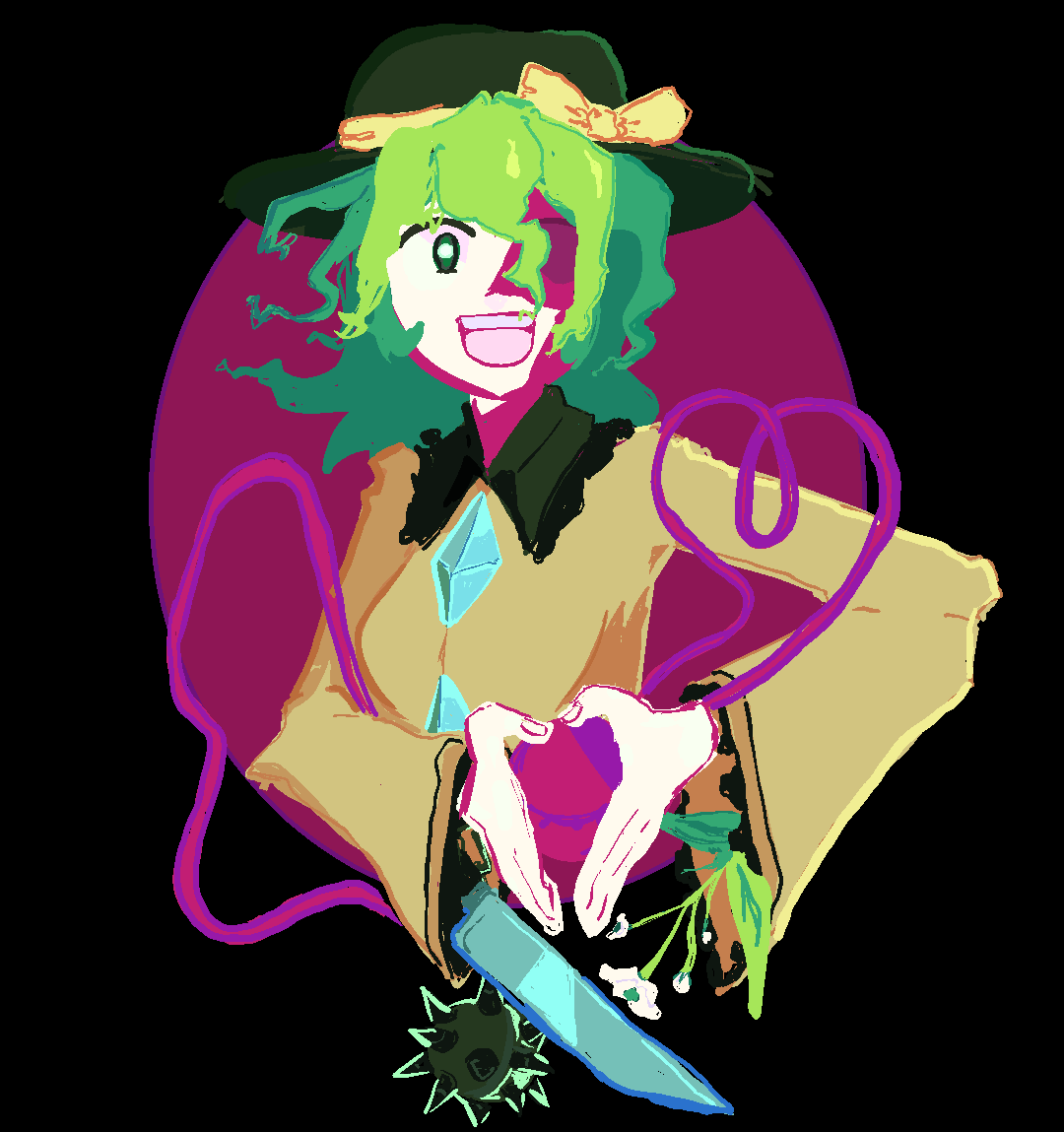 LemonJuiceForU's tweet photo. koishi's sleeves are that big for a reason yknow #touhou #東方Project https://t.co/bBawyQl7Y9
