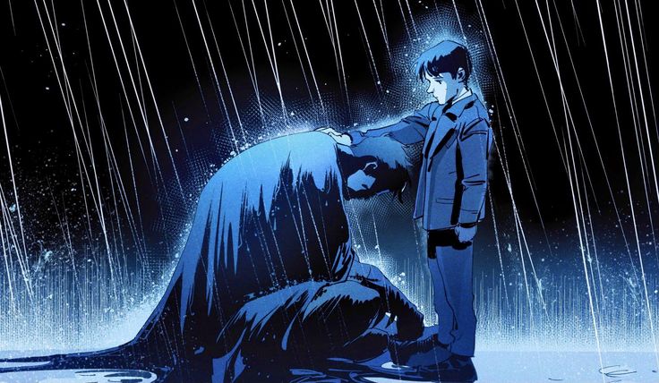 B4TMANSBFF's tweet photo. been collecting panels of bruce kneeling in the rain and they just keeping getting progressively more and more depressing https://t.co/AZOQwHsoKE