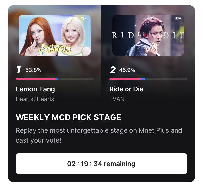 Ge_van520's tweet photo. อีก2ชั่วโมงจะทำการปิดโหวต WEEKLY MCD PICK STAGE แล้วนะคะเอเวอร์คนไหนยังไม่โหวตรีบโหวตกันน้าาา คะแนนยังห่างค่อนข้างเยอะเลย ช่วยๆกันนะคั้บ🥺🫳🏻

#EVAN #HEESEUNG #희승 #RIDE_OR_DIE_OutNow #에반 https://t.co/fBBoyXnoQ3