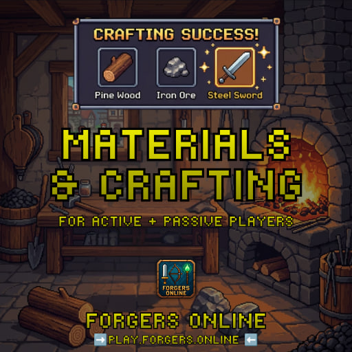 Forgers_Online's tweet photo. We're also starting to get a lot of players idling in $FORGERS, and to us, that's bullish.

That means they're AFK but they'll BRB and that's what we like to see!

So, to recognize that, we rolled out a feature that caters to the more idle, afk casual players: harvesting. https://t.co/ONBbHBd4CC