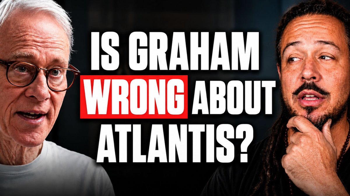 Anyextee's tweet photo. Graham Hancock is asking the wrong question about Atlantis.

It’s not “where was Atlantis?”
It’s “what was Atlantis?”

That one shift changes everything.
Watch 👇
https://t.co/wt0AlqIPz8 https://t.co/A1JuMfKULF