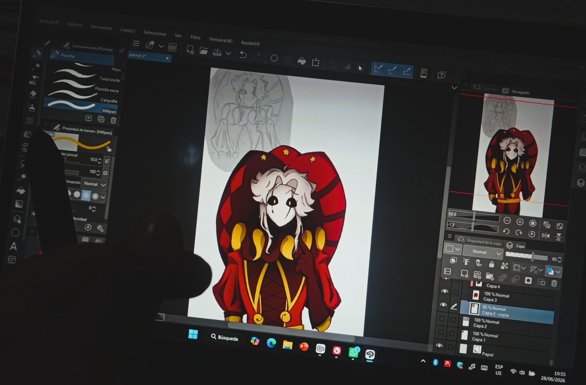 Mashitart's tweet photo. Pierrot, avanceeee - Pierrot, here's a sneak peek! 🥳💫  #thefreakcircuspierrot #thefreakcircus https://t.co/Aw6FHmLrP4
