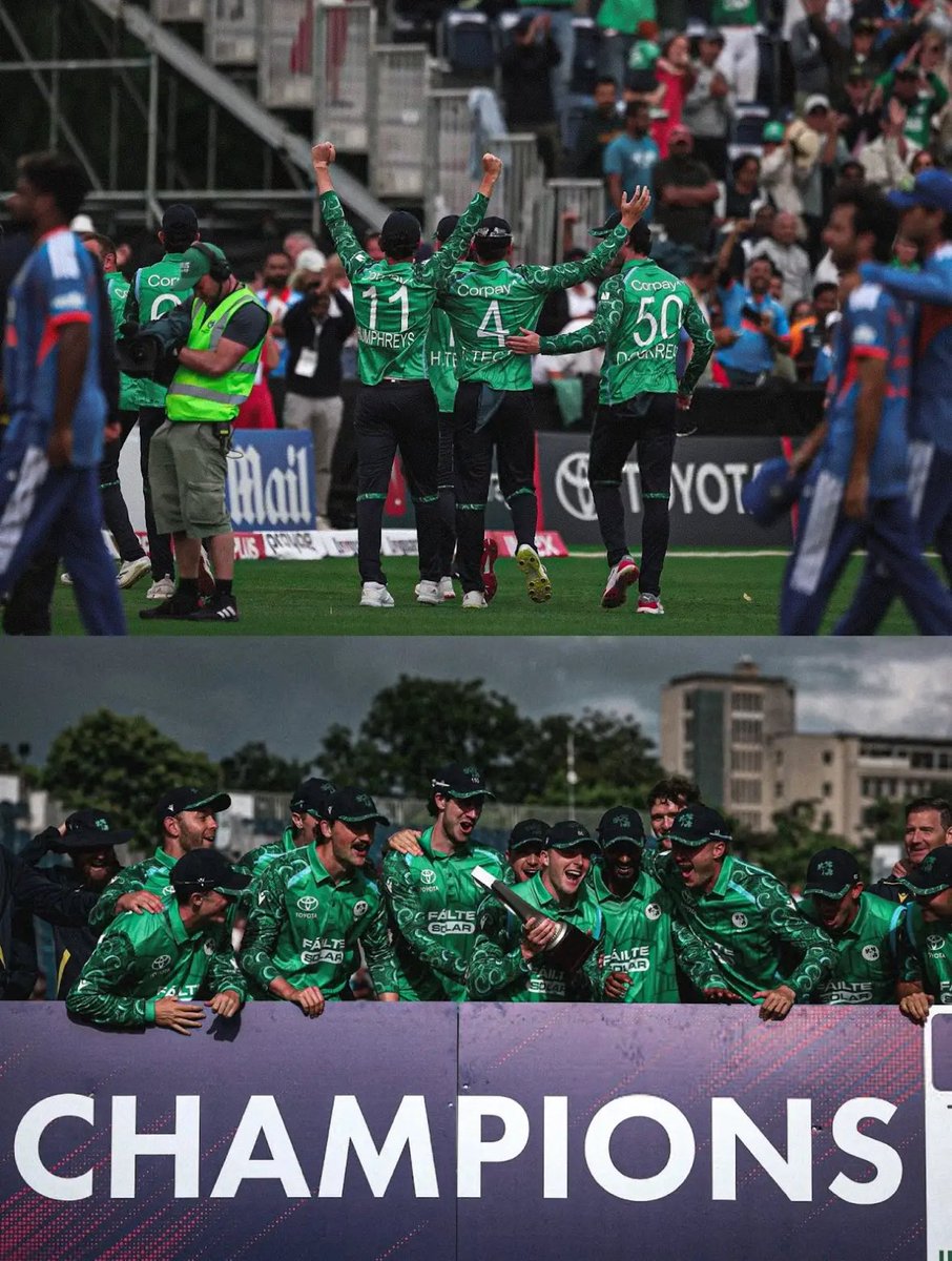 Harrysidh189's tweet photo. Today @cricketireland has surprised the world by an exceptional performance and defeating prime @BCCI that had won the World Cup just few months ago https://t.co/DsCeu9li4B
