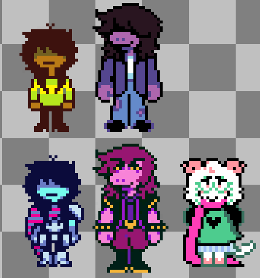 kaemi0273's tweet photo. hey i made ones of the fun gang again.  my designs changed so much holly shit.  no noelle this time cuz im lazy but i will do her some other time
susie aint do nothing but a step back holy shit https://t.co/0AguxxvHSx