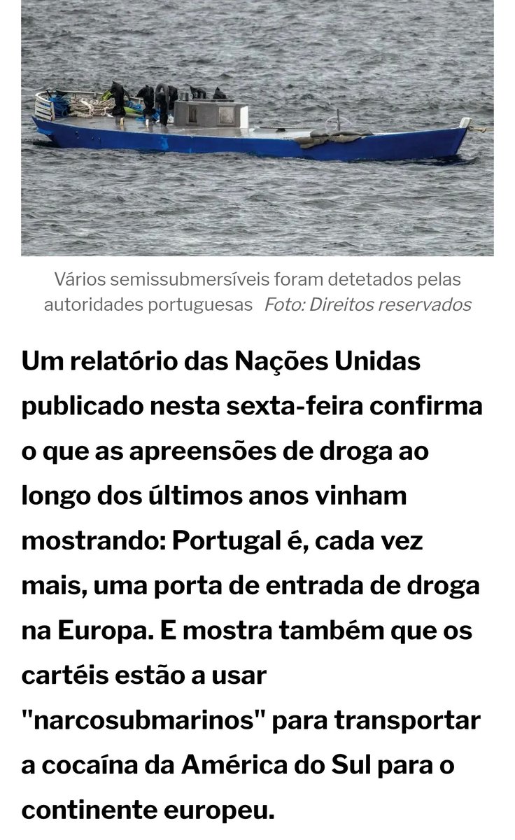 wuljul's tweet photo. Nações Unidas confirmam Portugal como porta de entrada de droga na Europa. 

As autoridades portuguesas já não dão conta do recado. https://t.co/NO0xEMlsZt