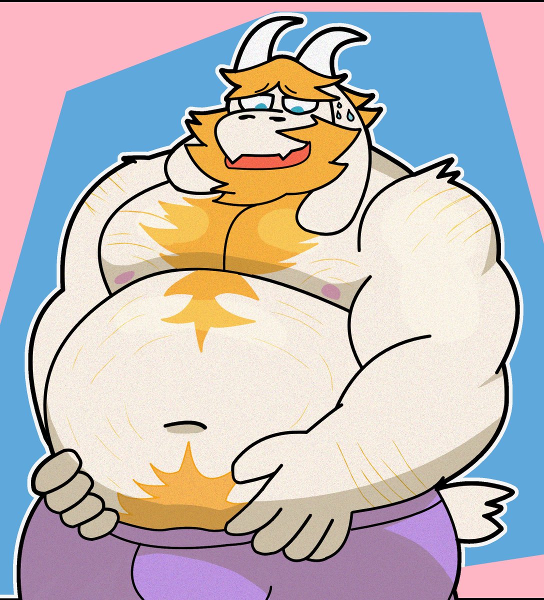 Yeenbreaked's tweet photo. asgore attempt https://t.co/dB7Bnbb5WC