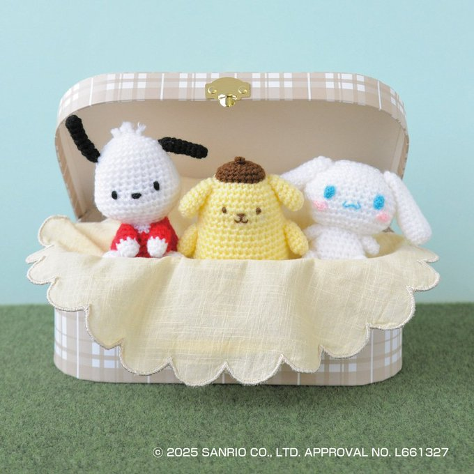 crafthearttokai's tweet photo. ／
🎉おすすめ商品
サンリオ あみぐるみキット
シナモロール／ポムポムプリン／ポチャッコ
＼
今年もサンリオキャラクター大賞で上位にランクインした３キャラクターのあみぐるみキット👑
完成サイズは7.5cm～10cmで、初心者の方にも挑戦しやすいサイズ感です。
▼詳細＆通販はこちら https://t.co/tfvSSDCZjO