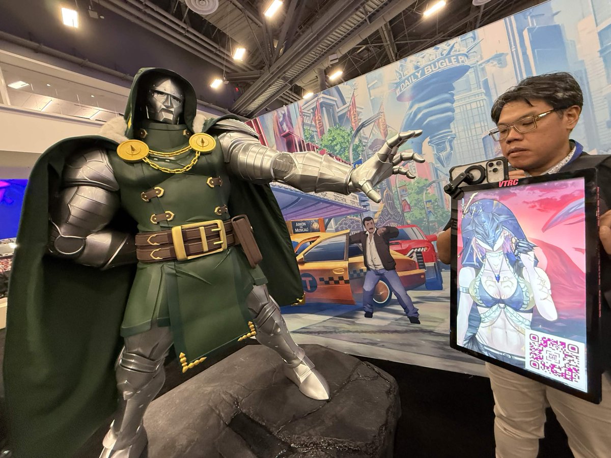 VaikaVT's tweet photo. I am BUZZING off my Virtual @Evo trip!
My handlers took me to see SO MUCH, gotta show some footage to the Ferals.

I cannot tell you how WILD this was for me, it's like I was there. 
Huge props to the @The_VTRC team for making this once in a lifetime experience happen for me 🫶 https://t.co/myKiUwOPCh