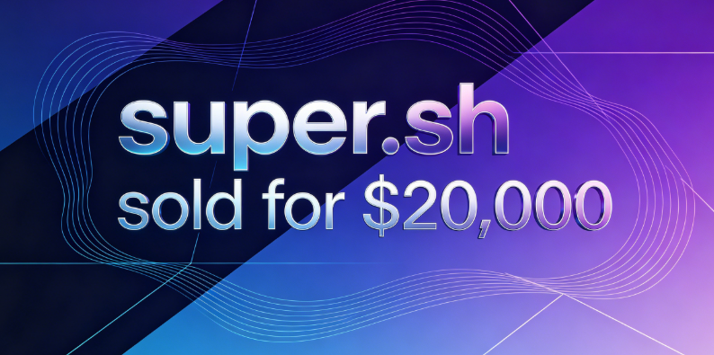DomainNews24's tweet photo. Domain  Sold!
💰super. sh sold for $20,000
🛒Sold via @afternic 
🗓️June 26, 2026
This domain name is suitable for cloud development and maintenance, online e-commerce, trendy brands, local Shanghai businesses, premium membership services, and short video display platforms. https://t.co/G3BeDsWmDk