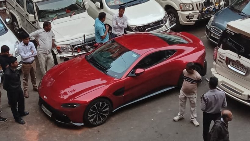 SudhanidhiB's tweet photo. The TMC Councillor with the Aston Martin. Shams Iqbal, who was touching CM Suvendu Adhikari's feet for blessings just last week has been now arrested for extortion. They act holier than thou thinking all the past will be forgotten. He was also a close associate of Firhad Hakim. https://t.co/j6zgtpPE5f