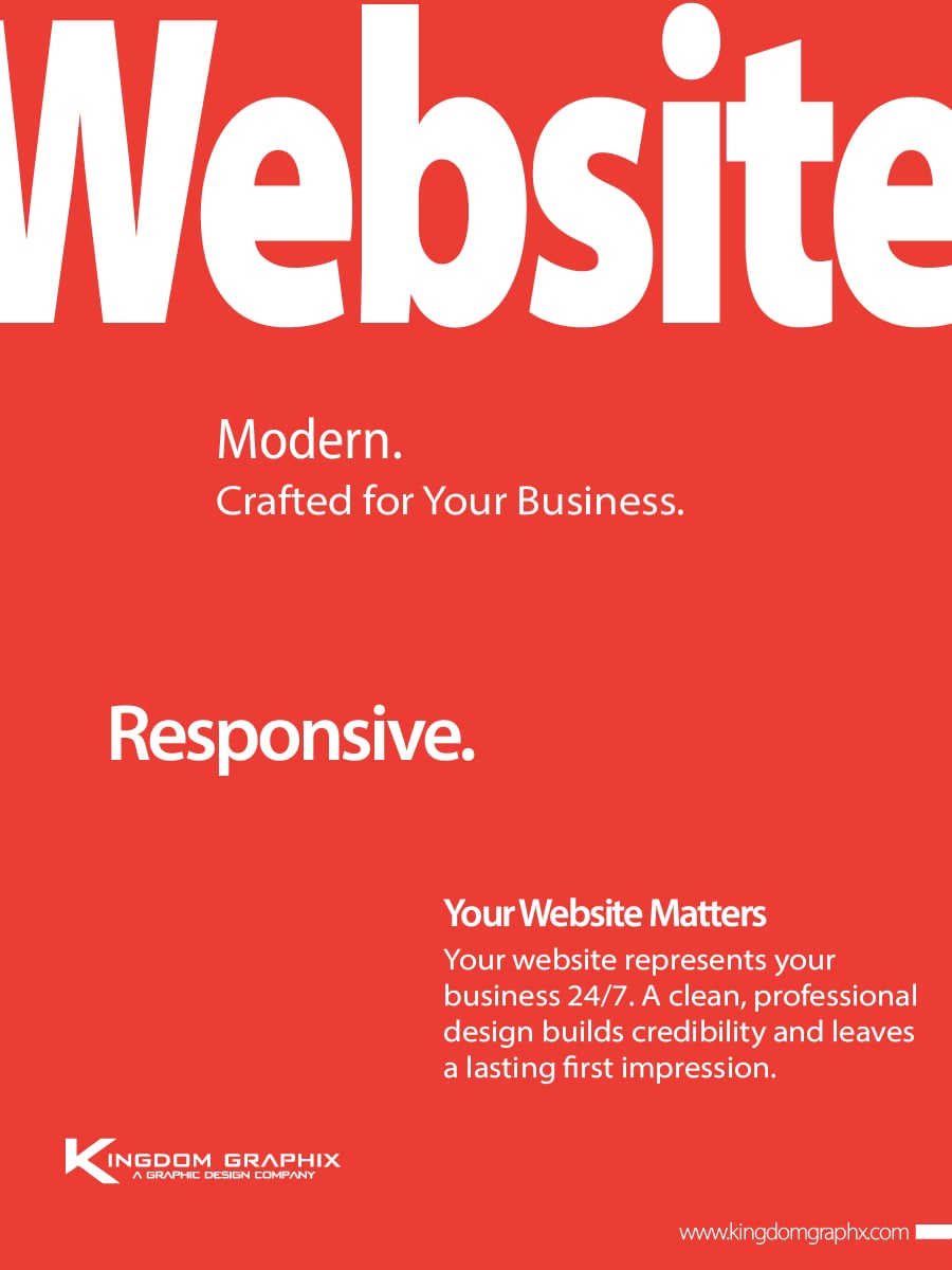 KingdomGraphix1's tweet photo. Your website is often the first impression of your business.
Make it clean. Make it professional. Make it memorable.
Send Us A Message #kingdomgraphixx https://t.co/cmEcoOCe3A