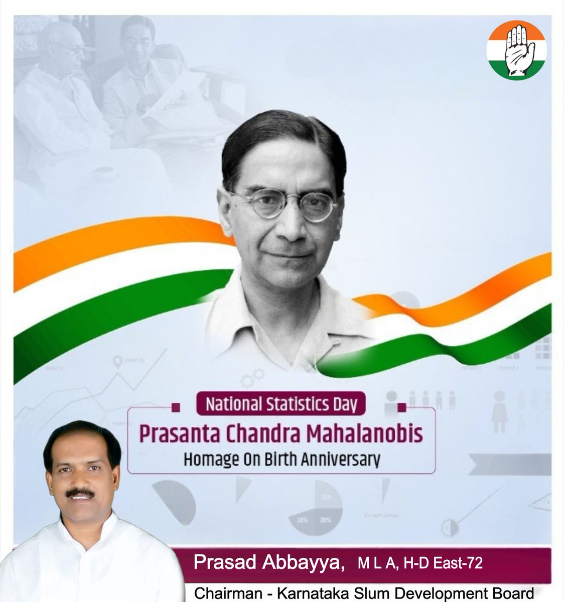 AbbayyaFans's tweet photo. National Statistics Day is celebrated on the birth anniversary of Professor Prasanta Chandra Mahalanobis to highlight the importance of data in government policies and decision-making. - @MLAAbbayyaHD72

#NationalStatisticsDay https://t.co/5MRyyNbthQ