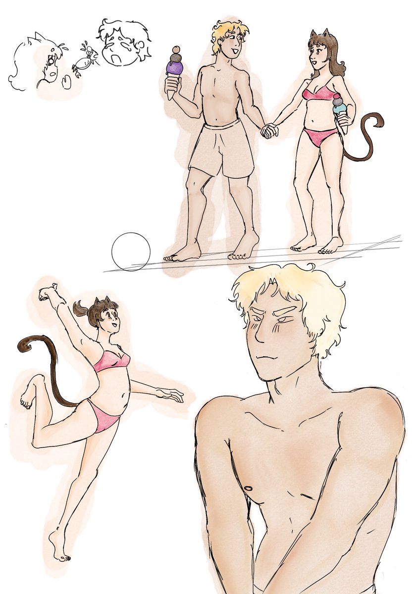 Leartzuu's tweet photo. #aphtwt HI!! MORE DOODLES OF MY YUME AND GARROTH!! 

hehe i love themmm https://t.co/Y189FF8KMa