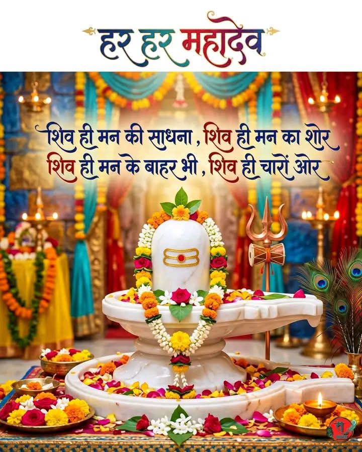 SanjayK52384588's tweet photo. सभी राष्ट्र वादी मित्रों को सुबह का राम राम जय श्री राम 🚩🙏
कर्पूर गौरं करूणावतारम्
       संसार सारं भुजगेन्द्रहारम्।🚩
सदा वसन्तम् हृदयारविन्दे
      भवं भवानी सहितम् नमामि।।🚩🚩 https://t.co/eQrvM2wKnp