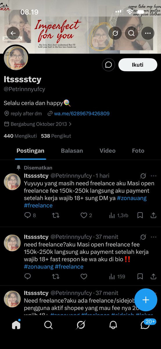 tkfdn_'s tweet photo. @na4ana @Carmennclaas Ganti usn ka dia https://t.co/WewCaxRnr6