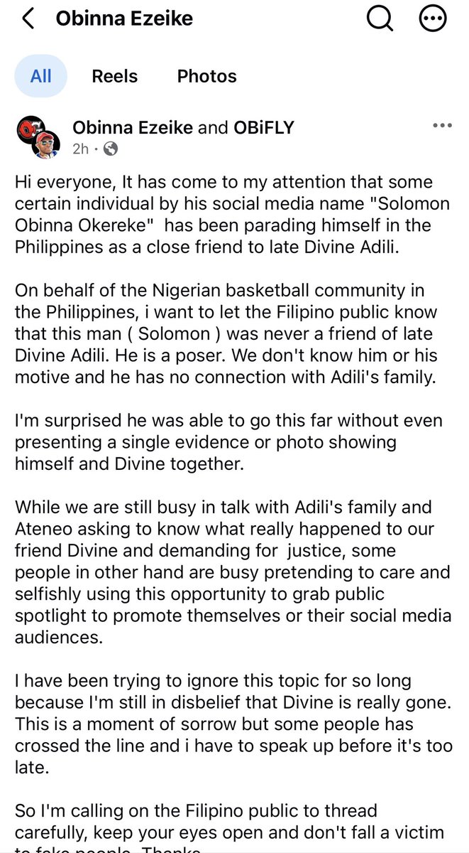 ForTeamAteneo's tweet photo. I can’t believe that all this time, Solomon was never a close friend of Divine as he portrayed himself to be :( He was never Divine’s friend. While I do understand everyone is allowed to grieve however they want, please be wary of people who only post for followers and engagement https://t.co/sFNPrx0axm