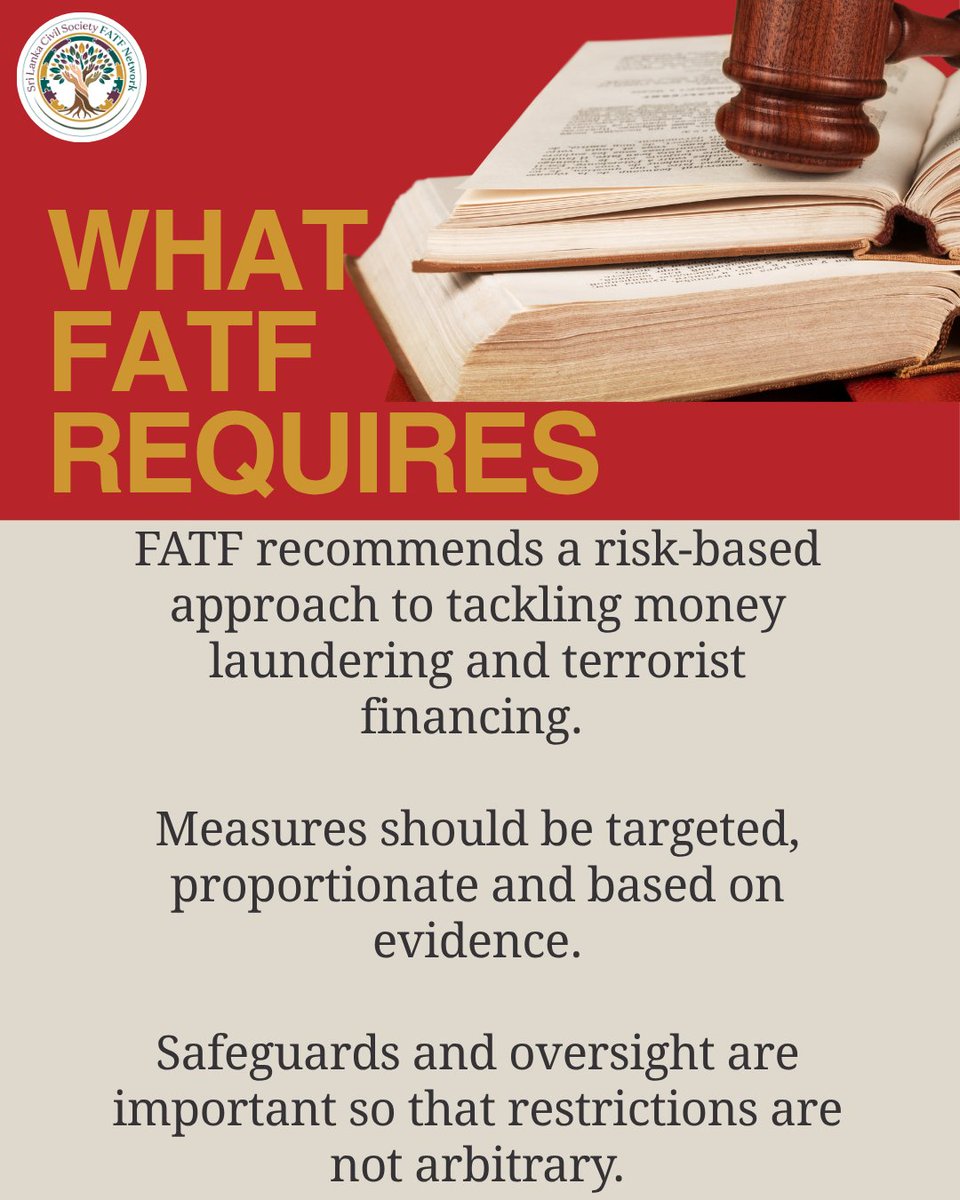sl_cso_fatf's tweet photo. How is FATF being misused in Sri Lanka?

The proposed amendment to the Financial Transactions Reporting Act (FTRA) is one example. 
Read how below👇

@ambikasat @fatfplatform https://t.co/9gJJfm7tNS