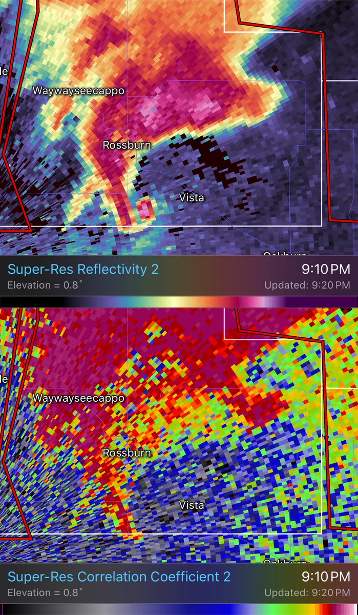 DualDoppler's tweet photo. That is radar data to remember up near Rossburn in Canada. Those radars are lower res, but clearly it doesn’t take much with intense tornadoes like this… https://t.co/3ckg1swSli