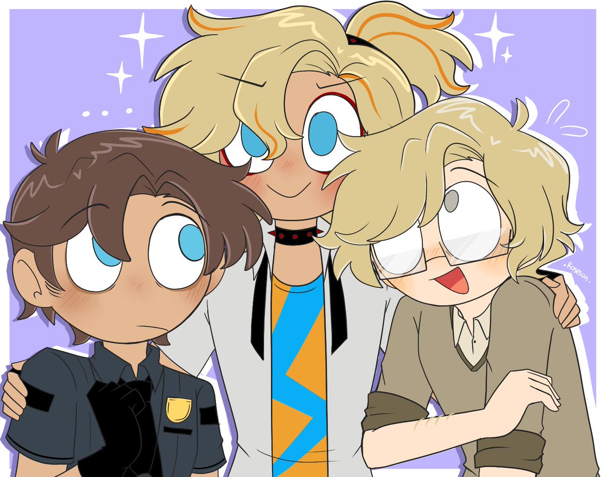 Rosesun707's tweet photo. Día 7 - 💛 Adultos 🤎  

Aprovecho para dibujarlos con su pequeño bebé Sebastián🥰

#golddyweek2026 #fhs #fnafhs #golddy https://t.co/8qvyfA9sBO