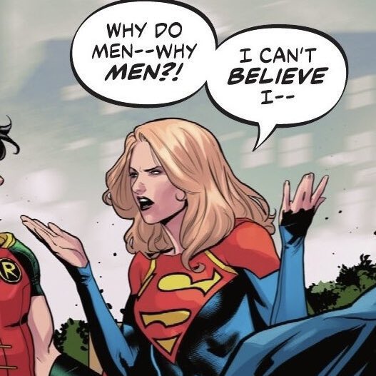 NightwingsRose's tweet photo. Posting anything about Supergirl and checking the replies later feels like this https://t.co/BcKhzWQktH