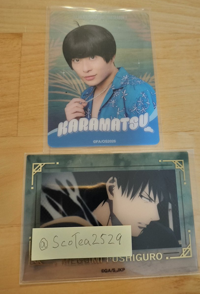 ScoTea2529's tweet photo. @oso_kara15 初めまして、検索より失礼いたします。
クリアカードBのニートカラ松を所持しております。
クリアカードBのF6一松との交換は可能でしょうか？
ご検討頂けますと幸いです。 https://t.co/1kgSOmEmnV