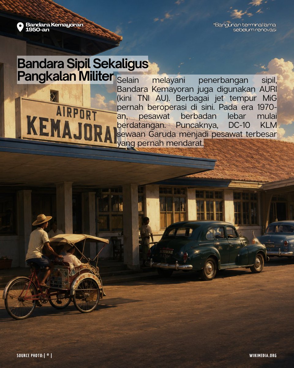 TripTrus's tweet photo. #BandaraKemayoran #SejarahIndonesia #SejarahPenerbangan #Aviasi #Jakarta #JakartaTempoDulu #Kemayoran #Bandara #PenerbanganIndonesia #History #Indonesia #JakartaFair #PRJ #FaktaSejarah #ExploreIndonesia #Nostalgia #AviationHistory #TempoDulu https://t.co/2VyypxITQp