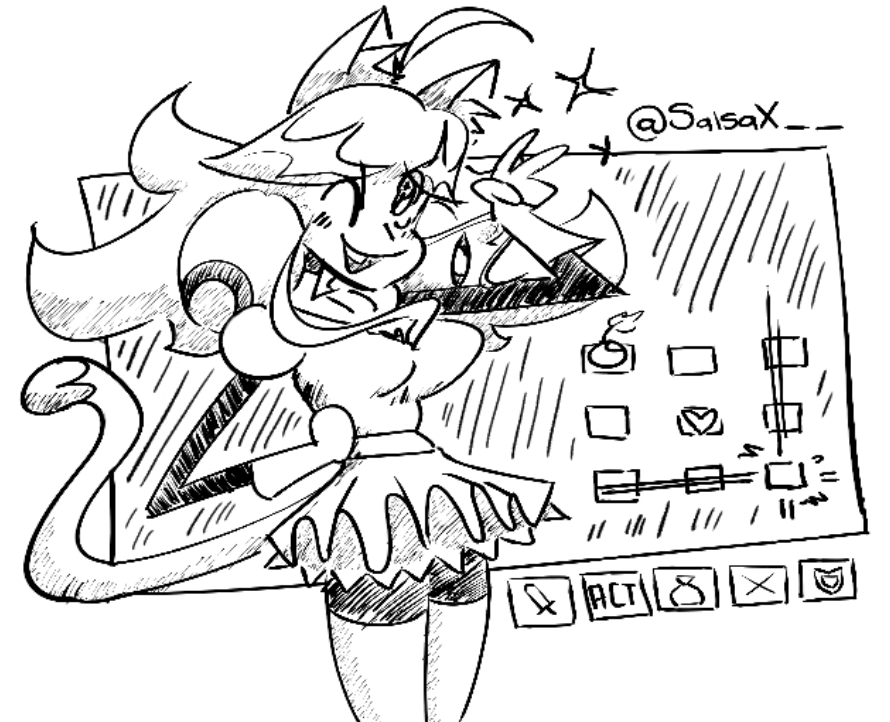 SalsaX__'s tweet photo. mad mew mew #deltarune #deltarunespoilers #deltarunechapter5 https://t.co/AA5PoCHXw4