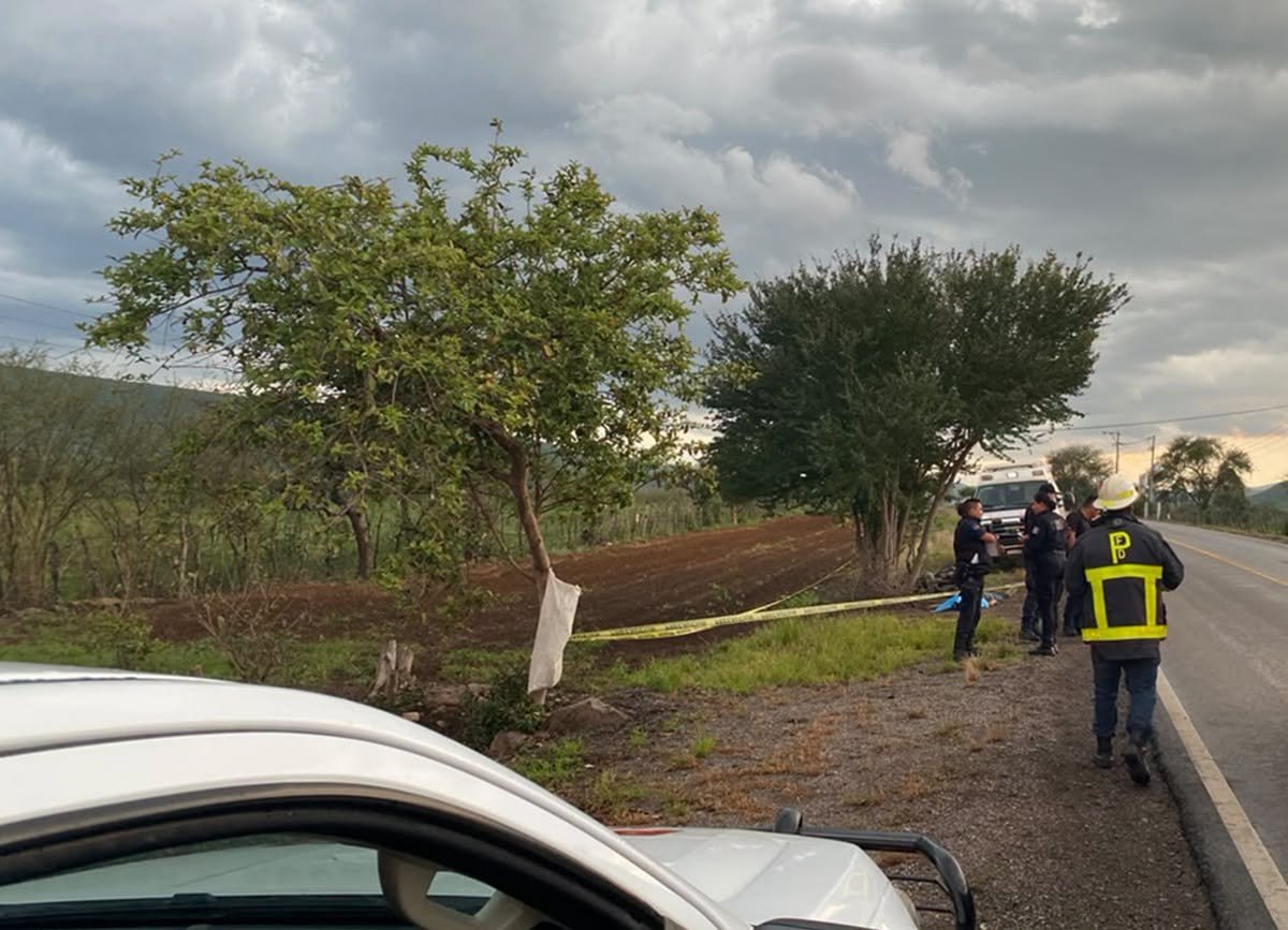 RadioCosta_'s tweet photo. #AlMomento #UNIRnoticias | Elementos de Seguridad Pública y de Protección civil de Tenamaxtlan atienden reporte de #Accidente en el Km. 98+800 de la #CarreteraFederal80, cerca del entronque de #SanAgustín, donde un joven perdió la vida tras caer de la #Motocicleta que conducía. https://t.co/xSn6wPi4j3