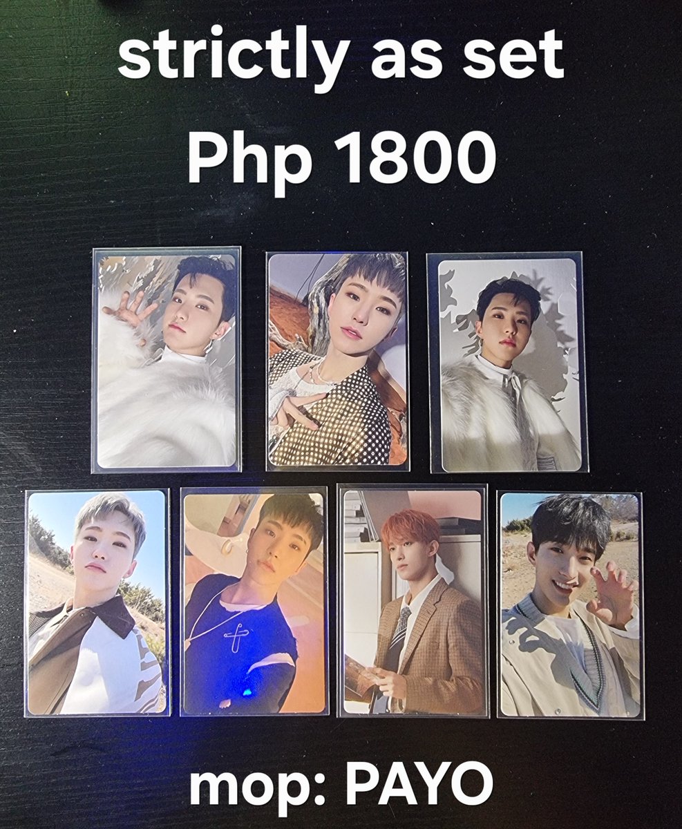 jimsunkyeomMART's tweet photo. Wts lfb svt pc photocards 

Baka inch kayo!

They need a new home na. 🥺

Bilhin niyo na po.

Loc. Cavite

#svt #svtcarat #MINGYU #WONWOO #woozi #JEONGHAN #HOSHI #DK #scoups #SEVENTEEN https://t.co/q88DQGUl59