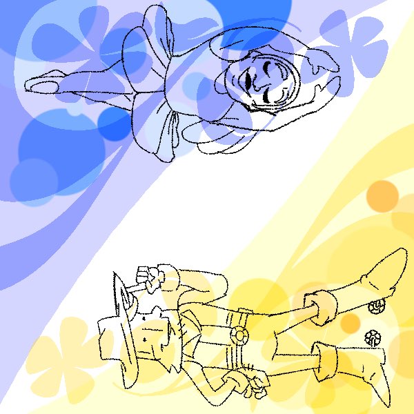 semosayba's tweet photo. blue &amp; yellow
#deltarune https://t.co/JXfccV8H6R