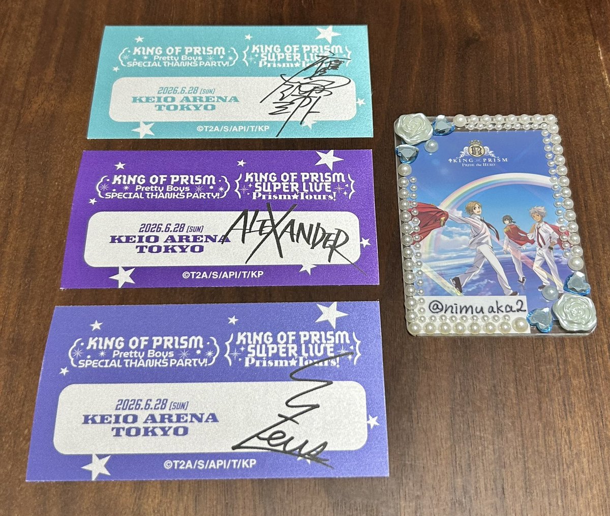 nimuaka2's tweet photo. 【交換】KING OF PRISM キンプリ スパライ バックステージパス風ステッカー、バクステパス風

譲)ミナト、アレク、ユウ
求) タイガ、マリオ、ひゅーい

郵送交換希望です。お気軽にお声がけください。よろしくお願いいたします。 https://t.co/ytNmWSMXpc