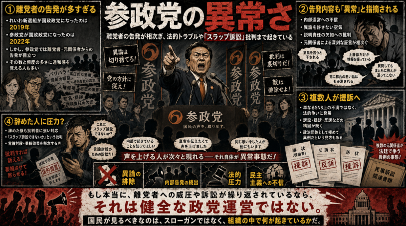 nemoto_ryosuke2's tweet photo. 参政党離党者の告発が多すぎる https://t.co/nVQrBRDidG
