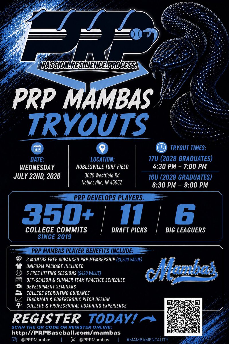 PRPMambas's tweet photo. PRP Mambas Tryouts!

Link: https://t.co/uJTCGoaaWJ https://t.co/1ZoMxgWuK8