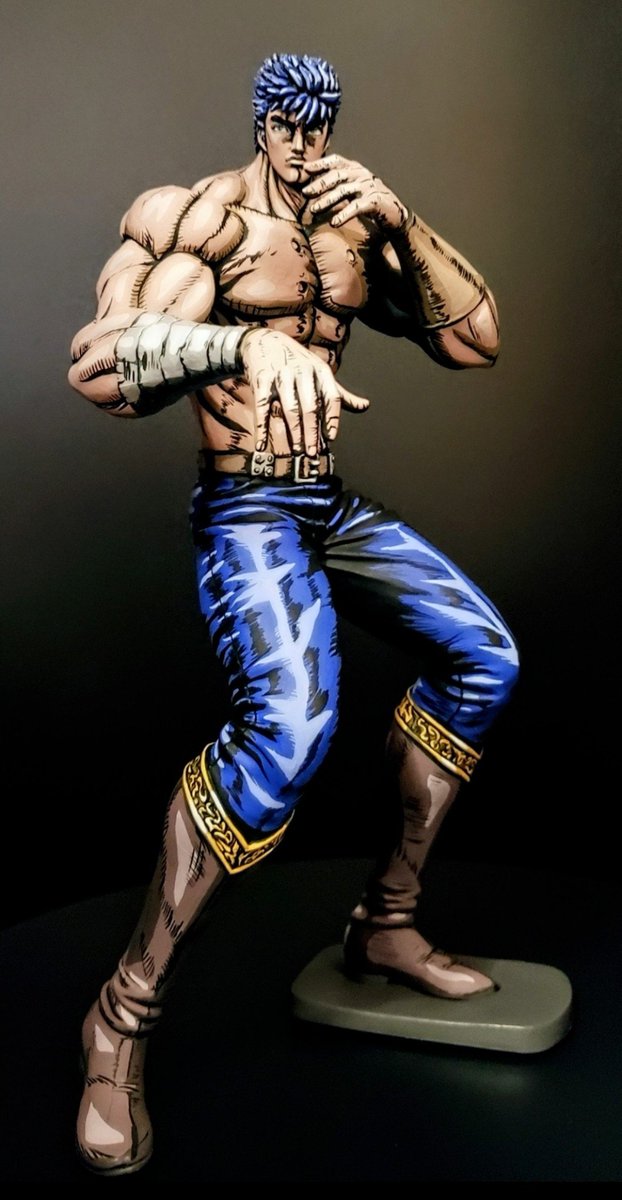 北斗の拳 ケンシロウ フィギュア フルリペイント 二次元塗装 2次元彩色