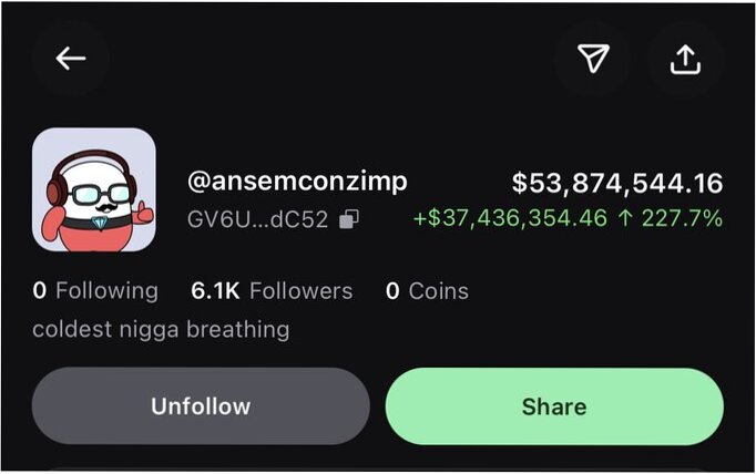 tall727's tweet photo. Solana memecoins are heating up and KOL tokens are stealing the spotlight! Big congrats to @blknoiz06 who got a huge ANSEM drop and is now sharing the love with an airdrop 🎉 https://t.co/mkqSx0Qrks