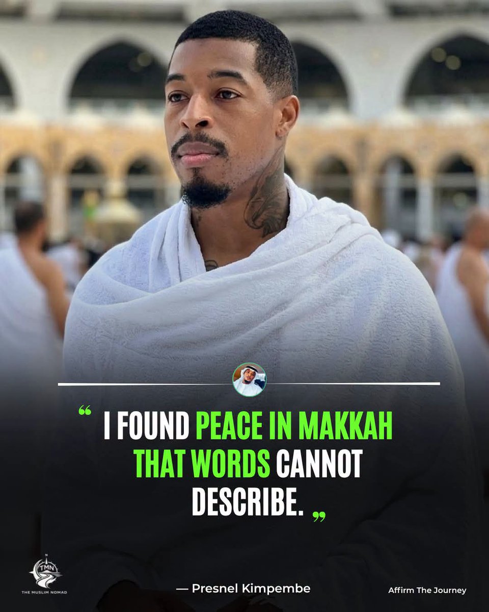 rudol9h's tweet photo. Some places impress you. Some places change you.

For #PresnelKimpembe, Makkah was more than a destination, it was a place where his heart found peace.

May Allah ﷻ grant every believer the chance to visit His Sacred House… https://t.co/y7NaM25JfF