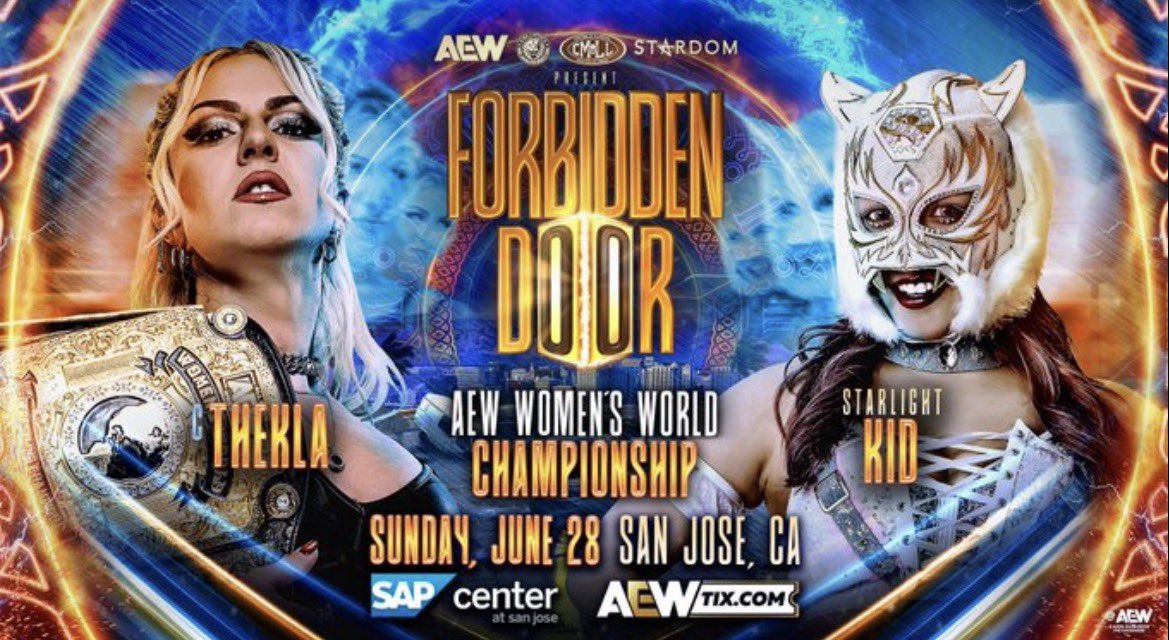 RyderClash_'s tweet photo. Thekla (c) Vs Starlight Kid — AEW Women’s World Championship — AEW: Forbidden Door 2026 (6/28/2026)

Match Rating: ⭐️⭐️⭐️⭐️ https://t.co/ZWCUpfsP0e