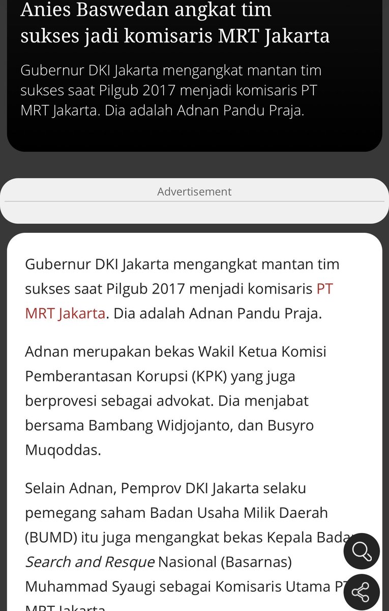 kangdede78's tweet photo. Dear pendukung Abah Anies ontohod yg lagi berisik soal jabatan komisaris BUMN untuk Timses.

2014: Anies Baswedan jadi Juru Bicara (Jubir) dan Tim Sukses Jokowi-JK. Hasilnya? Langsung dapat jabatan Menteri Pendidikan & Kebudayaan. Dilantik 27 Oktober 2014. Tapi kemudian dipecat Jokowi pada 2016.
 
Setelah dipecat, 2017 dinaikan derajatnya lagi berkat Pak Prabowo yg mengusungnya jadi Calon Gubernur DKI Jakarta 2017, berpasangan dgn Sandiaga Uno, saat itu Wakil Ketua Dewan Pembina Partai Gerindra.
 
Pas jadi Gubernur DKI, Anies Baswedan bikin TGUPP (Tim Gubernur untuk Percepatan Pembangunan) membengkak jadi 73-74 orang (era Ahok cuma 9-15 orang). Banyak di antaranya mantan Timses Anies-Sandi & orang dekat. Anggarannya dari APBD, mencapai Rp19,8 miliar sampai Rp26 miliar. Ini rekor terbanyak dalam sejarah Pemda DKI. Link: https://t.co/YFKb6UwNVy 

Angkat Timses & Relawan jadi Komisaris BUMD:

•> Adnan Pandu Praja, mantan anggota tim sukses/dewan pakar Anies-Sandi Pilgub 2017 (juga mantan Wakil Ketua KPK), diangkat Anies jadi Komisaris PT MRT Jakarta tahun 2019.  

•> Rene Suhardono Canoneo, Tim Sukses Anies, diangkat jadi Komisaris Utama PT Pembangunan Jaya Ancol (Ancol).

•> Geisz Chalifah, aktivis/relawan & orang dekat Anies, duduk sbg Komisaris PT Pembangunan Jaya Ancol. Ia bahkan mundur dari jabatan itu tahun 2023 untuk fokus dukung Anies di Pilpres.
Dan contoh lain: Jubir Anies Sahrin Hamid (loyalis Anies) juga dapat posisi komisaris BUMD Jakpro.

Sekarang kalian ribut soal komisaris BUMN yg diisi Timses?

Abah Ontohod (pujaan kalian) juga melakukan hal yg persis sama, bahkan lebih masif pakai uang APBD DKI. Yang beda cuma levelnya: dulu TGUPP daerah, sekarang komisaris BUMN.

Jangan MUNAFIK. Politik itu memang begitu, orang yg bantu menang biasanya dapat posisi kepercayaan. Anies lakukan itu, Jokowi/Prabowo juga.

Kalian yg dulu diem pas TGUPP Anies membengkak, sekarang berisik soal komisaris? Standar ganda mblegedezzzz .😆😜