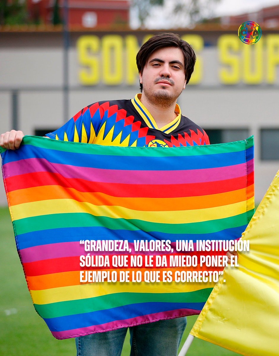 ClubAmerica's tweet photo. La voz de la afición por un fútbol unido, diverso e inclusivo. 🏳️‍🌈
#NuestrasAlas https://t.co/xvTqa8U3c1