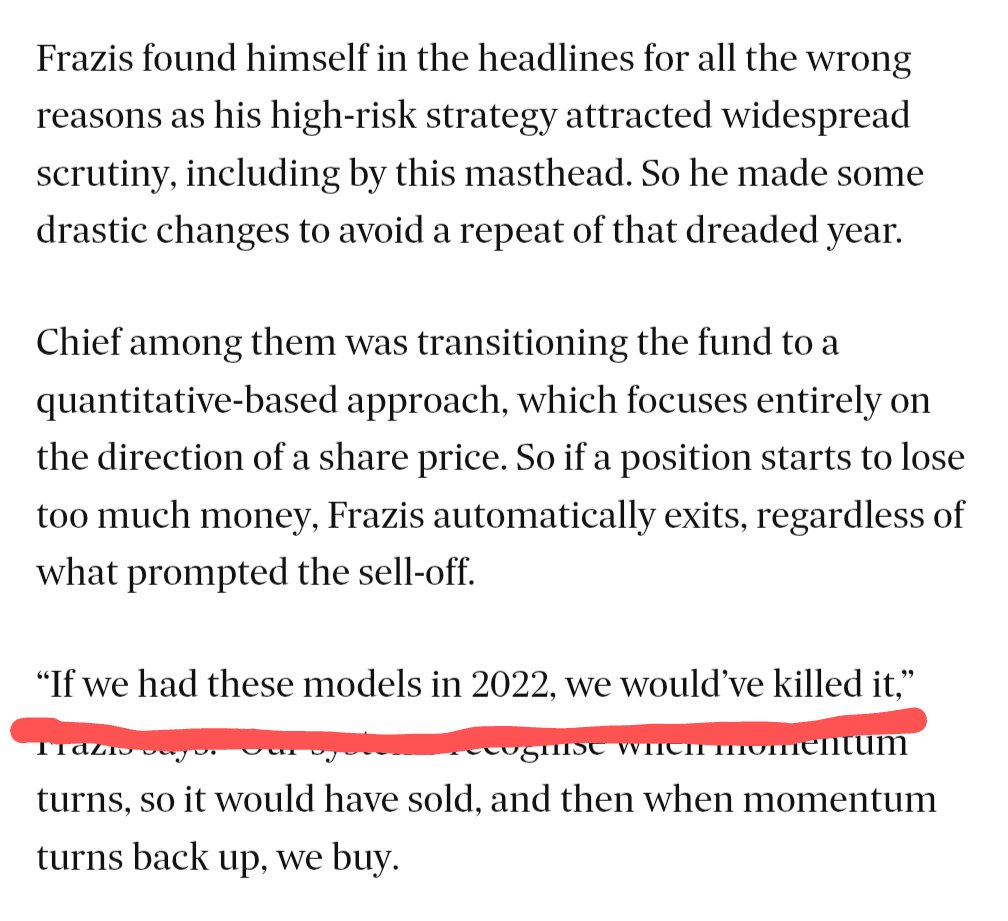 capital_razor's tweet photo. IF I didn't have a 70% drawdown

THEN I would be the greatest fund manager on the planet https://t.co/Lz71hMqQ6x