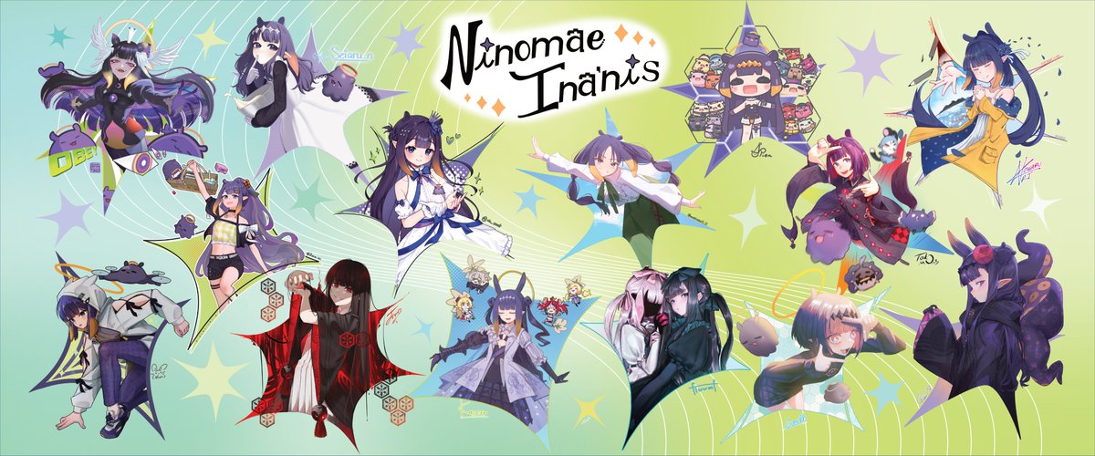 Sock_Wanders's tweet photo. Wah! Serendipity is nearly upon us and we can't wait to cheer Ina and everyone on!💜
To show Ina our support some takos have assembled a new banner in celebration!
Come find and sign the banner in person to join in!
#holoSerendipity #inART

Credits &amp; Details in the replies! (1/4) https://t.co/a2HBFKfVWR
