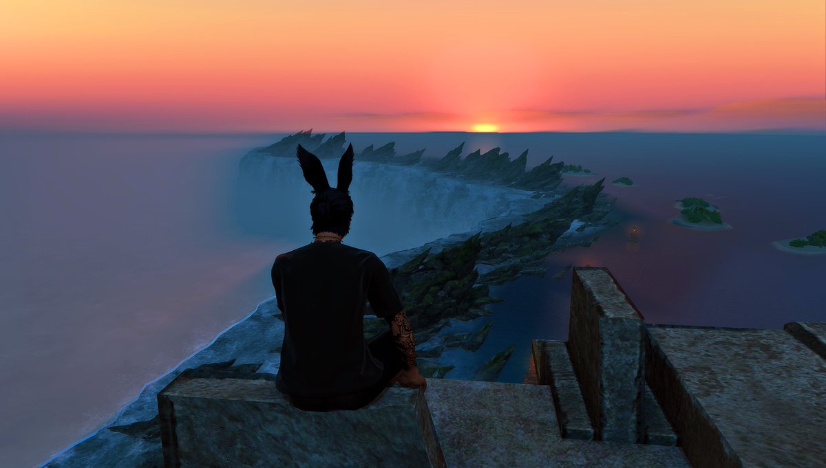 Adamshawff's tweet photo. the sunrise from this spot is peak top tier

#gpose | #ffxiv | #viera https://t.co/cpVkDKXhIs