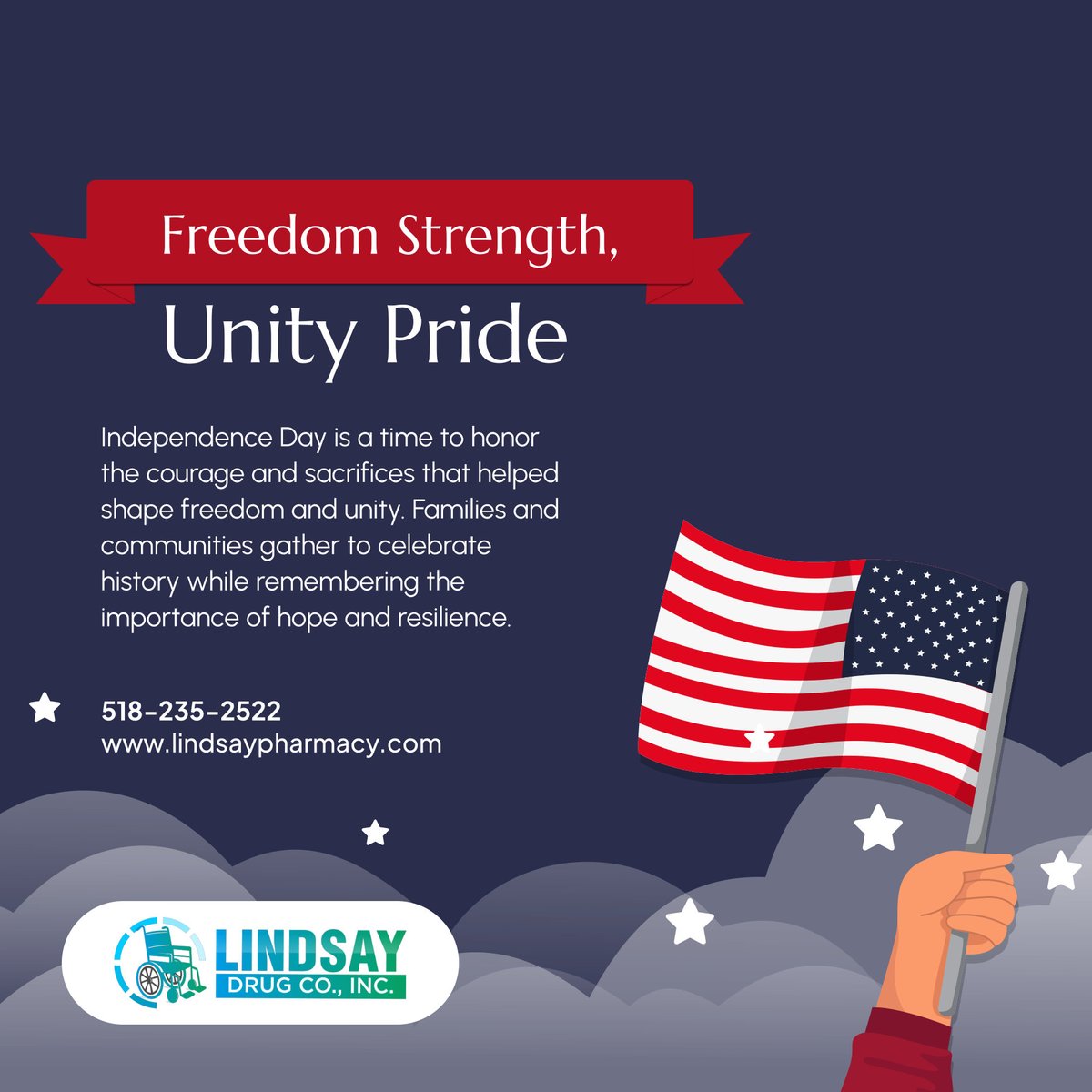 DrugLindsay's tweet photo. Independence Day reminds us to celebrate freedom, courage, and unity with pride. ❤️ Communities come together to honor history and reflect on the values that inspire hope for future generations.

#IndependenceDay #FreedomAndUnity #RespectAndFreedom #NationalPride #CommunitySpirit https://t.co/YCvXpkIEyG