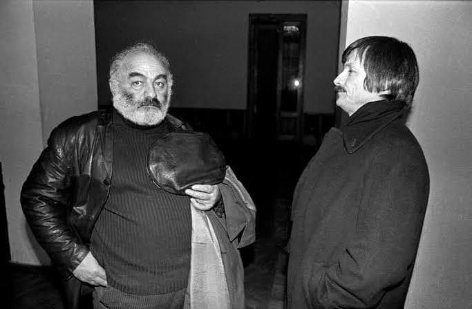 auteurhouse's tweet photo. Sergei Parajanov with Andrei Tarkovsky. https://t.co/dY0C88YlsC