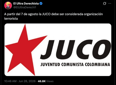 aglb66's tweet photo. "Primero vinieron por los comunistas, pero como yo no era comunista..." #Bretch #Colombia https://t.co/eZseWuPuiQ
